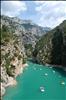 Gorges du Verdon from bridge over Lac de Sainte-Croix, Provence